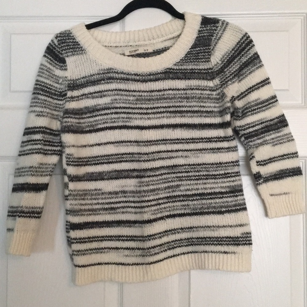 Striped knitted sweater